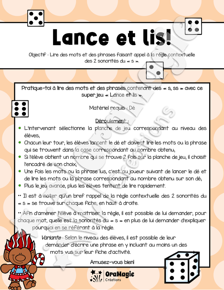 Lance et lis - Décodage de mots et phrases - Règle contextuelle 2 sonorités du -s- Langage écrit.pdf