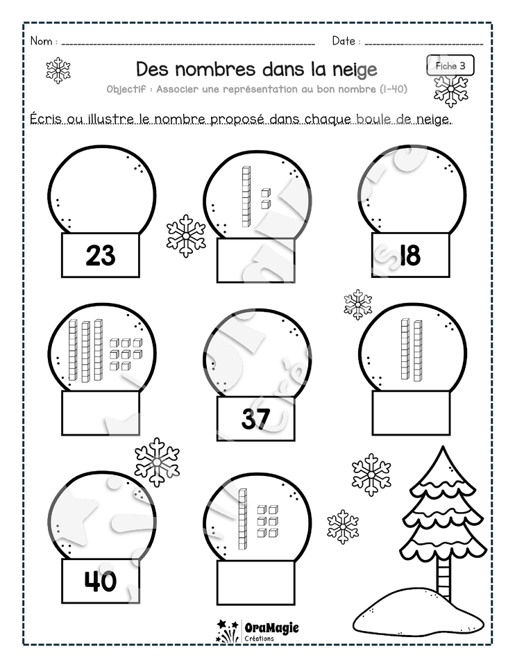 Des nombres dans la neige 1-40 - Représentation des nombres en multibase