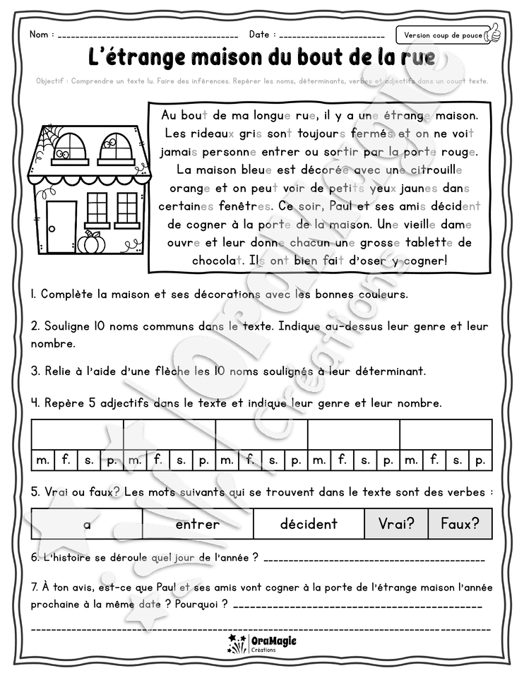 Collection lecture et grammaire - L'étrange maison du bout de la rue