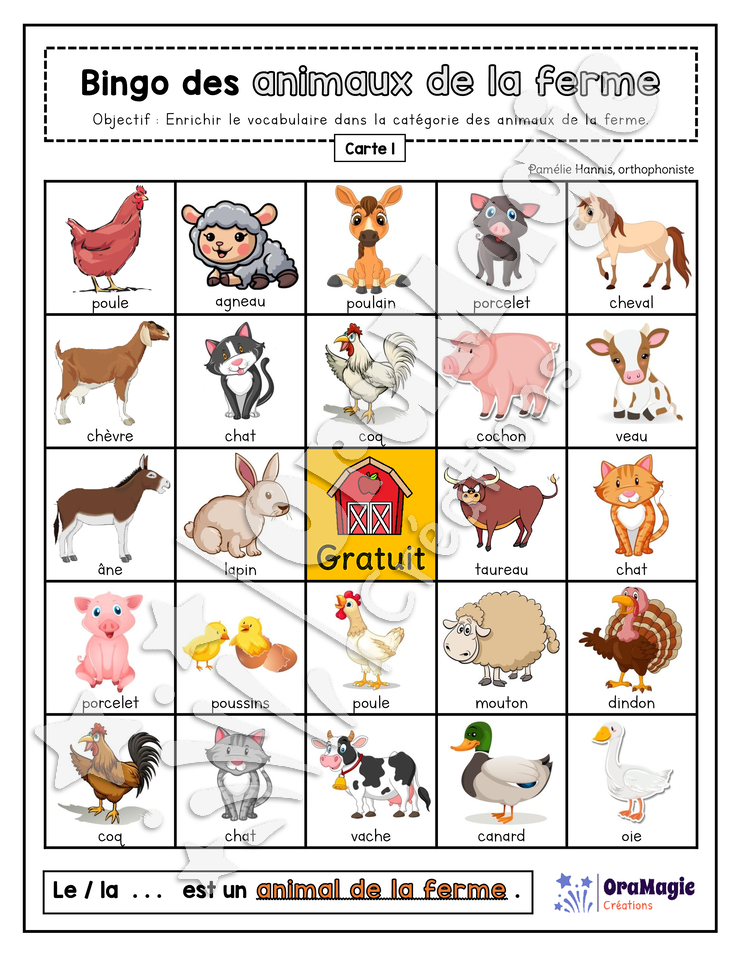 Bingo des animaux de la ferme - 3 cartes - Collabo PH - 3$.pdf