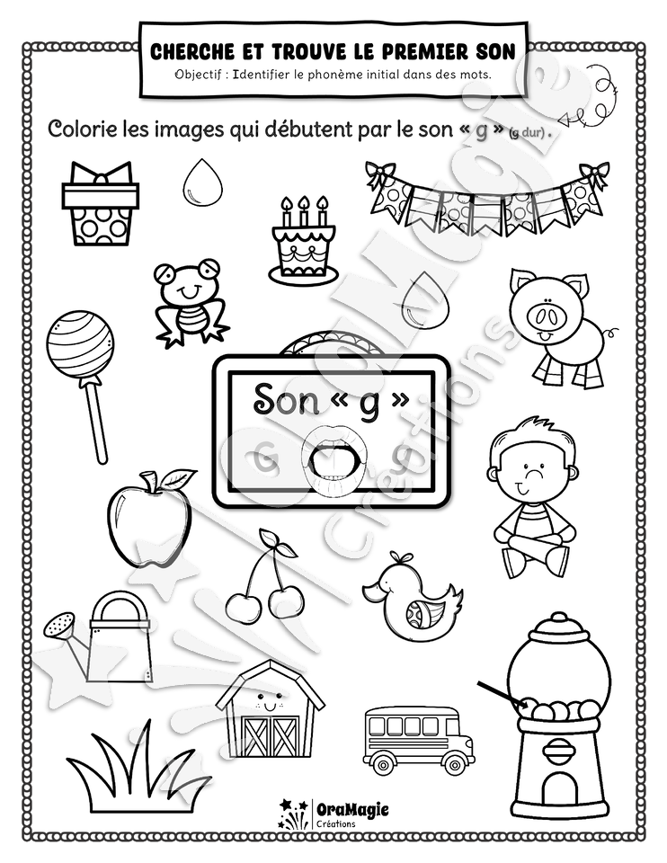Cherche et trouve NB - Identification phonème initial - Son -g- 2$.pdf