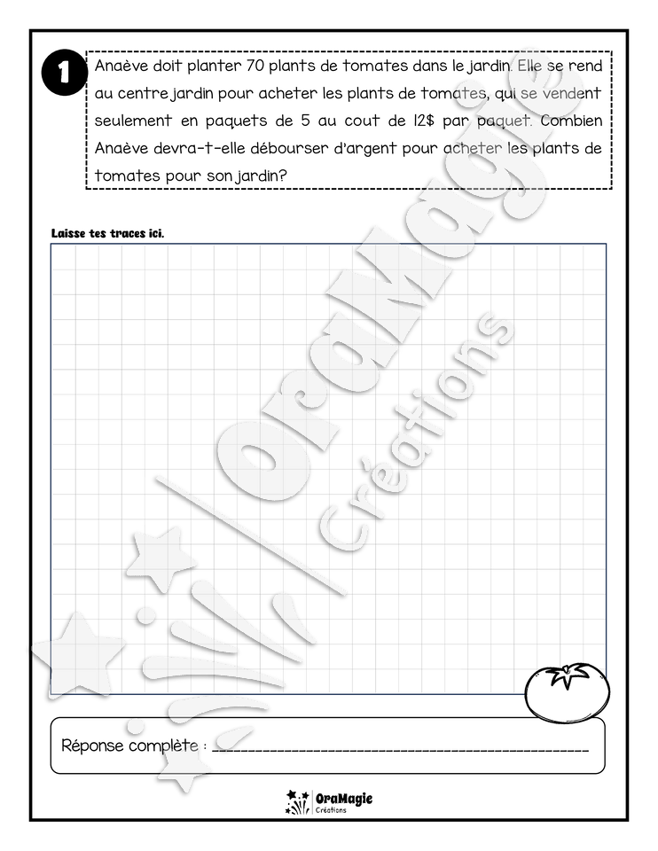Les aventures mathématiques - Cahier d'exercices - Regroupements par paquets sans reste