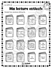 Ma lecture estivale - Gratuité 2025 pour lire pendant l'été - Tous les niveaux scolaires.pdf