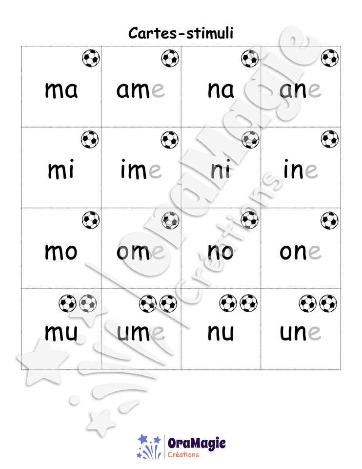 Confusions M-N - Niveau 1 - La partie de soccer