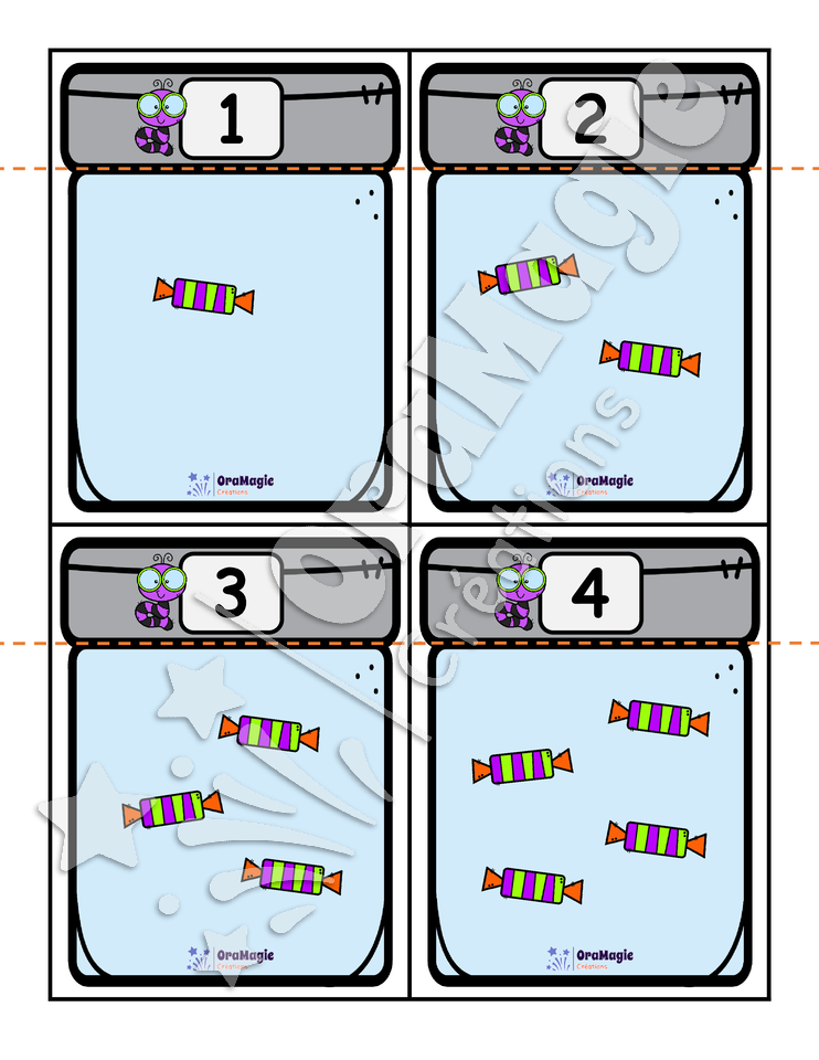 Les pots de bonbons - Atelier 2 en 1 - préscolaire