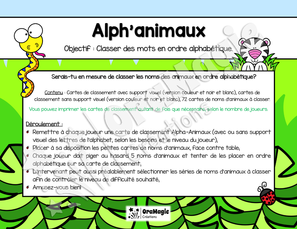 Alph'animaux - Classement en ordre alphabétique - 1re-2e année - 3$.pdf