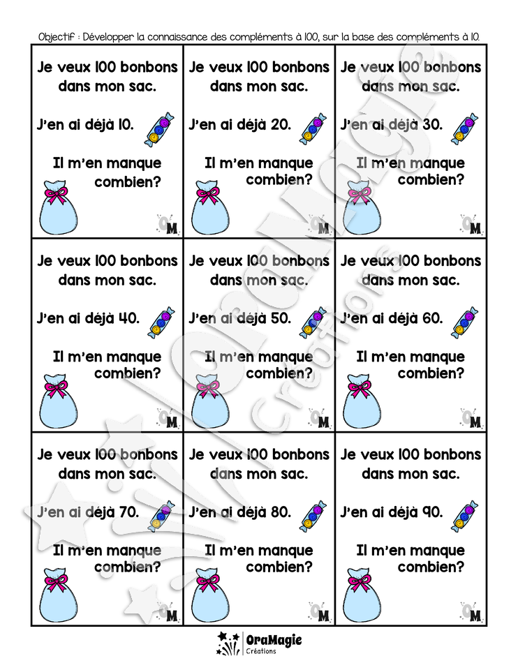 Compléments à 100 - Cartes rééducation mathématique.pdf