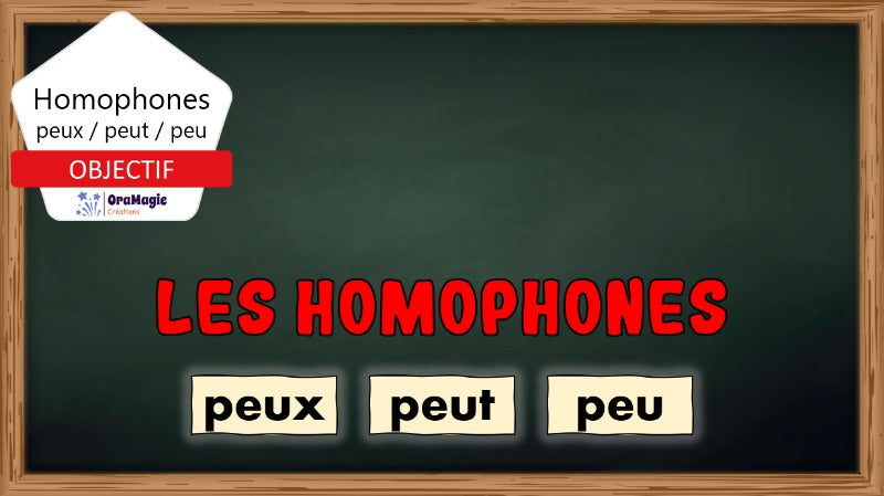 Homophones peux-peut-peu