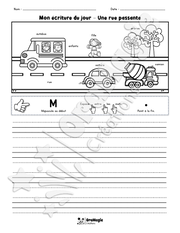 Mon écriture du jour - Une rue passante - 1er cycle.pdf