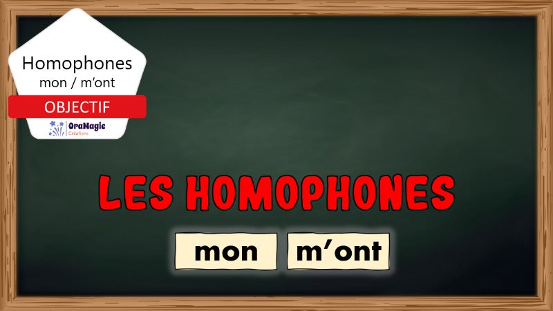 Homophones mon-m'ont