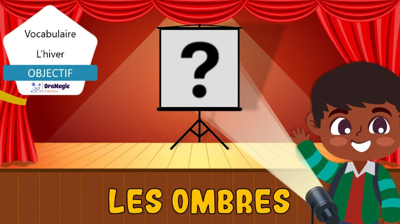 Les ombres - Vocabulaire hiver