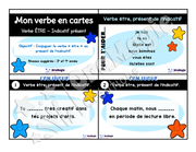 Cartes à tâches - Mon verbe en cartes - Verbe ÊTRE présent de l'indicatif - 3e et 4e année.pdf