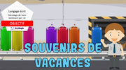 Souvenirs de vacances - Décodage de mots qui terminent par graphie -ET-