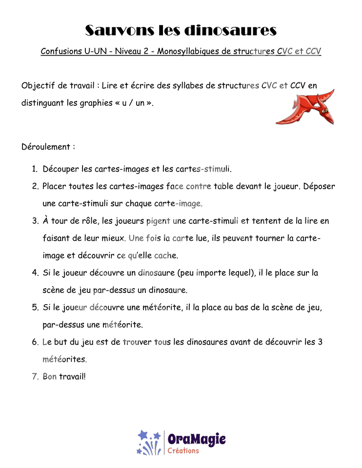 Confusions U-UN - Sauvons les dinosaures_niveau 2.pdf