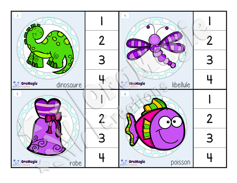 Cartes à tâches - Segmentation syllabique