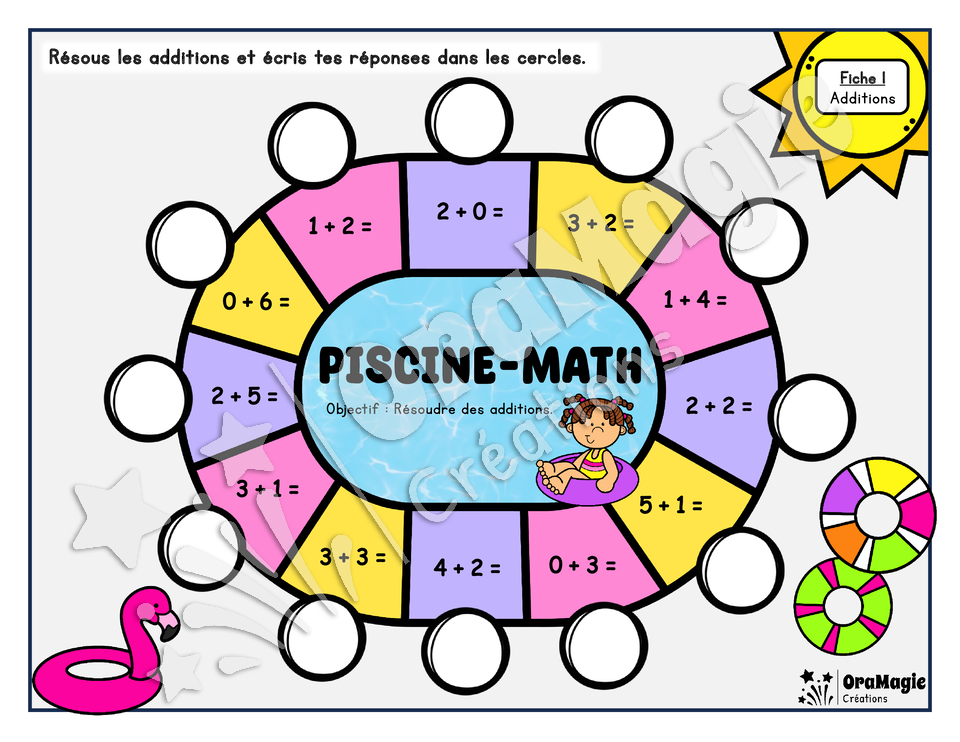Piscine-math - Additions 1 à 10