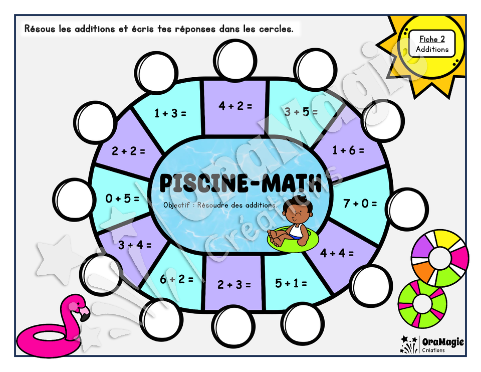 Piscine-math - Additions 1 à 10