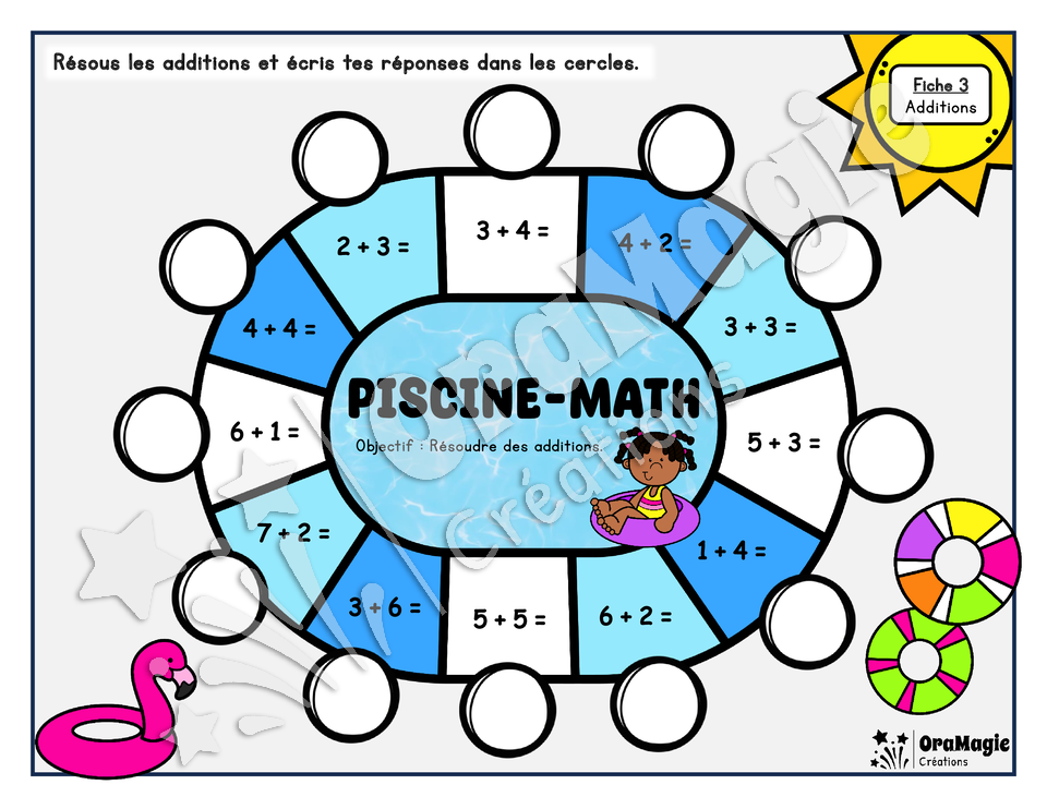 Piscine-math - Additions 1 à 10