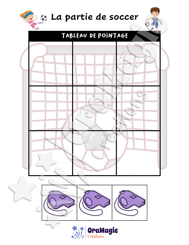 Confusions S-SS - Niveau 1 - La partie de soccer