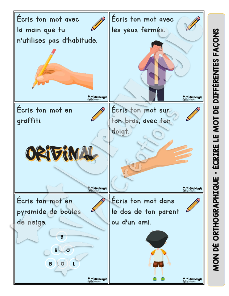 Dé orthographique