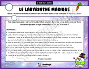 Le labyrinthe magique du c dur vs c doux - Thème Hiver - 1re à 4e année - Langage écrit.pdf