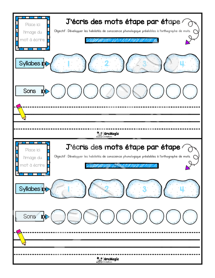 J'écris des mots étape par étape - Thème Noël - 1re-2e année - Langage écrit - CS Phono - 3$.pdf