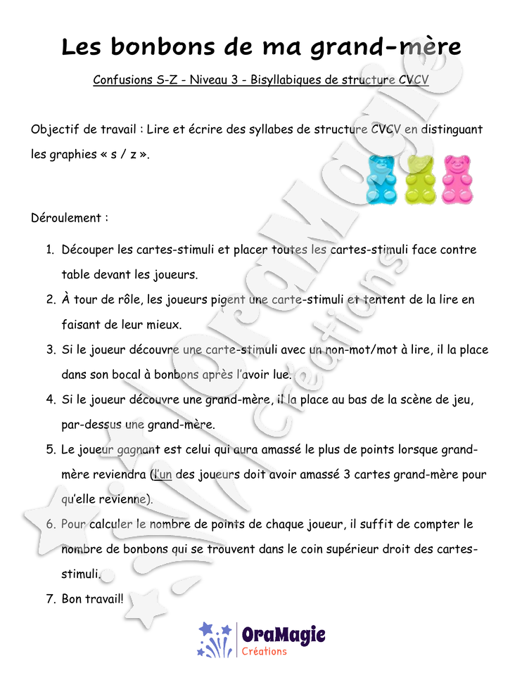 Confusions S-Z - Niveau 3 - Les bonbons de ma grand-mère.pdf