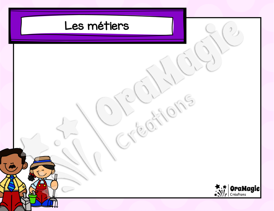Catégorie en images - Les métiers