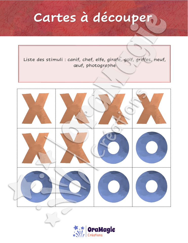 Tic-tac-toe du son -f- position finale