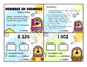 Cartes à tâches - Nombres en vacances - Valeur de position - 3e année - 5$.pdf