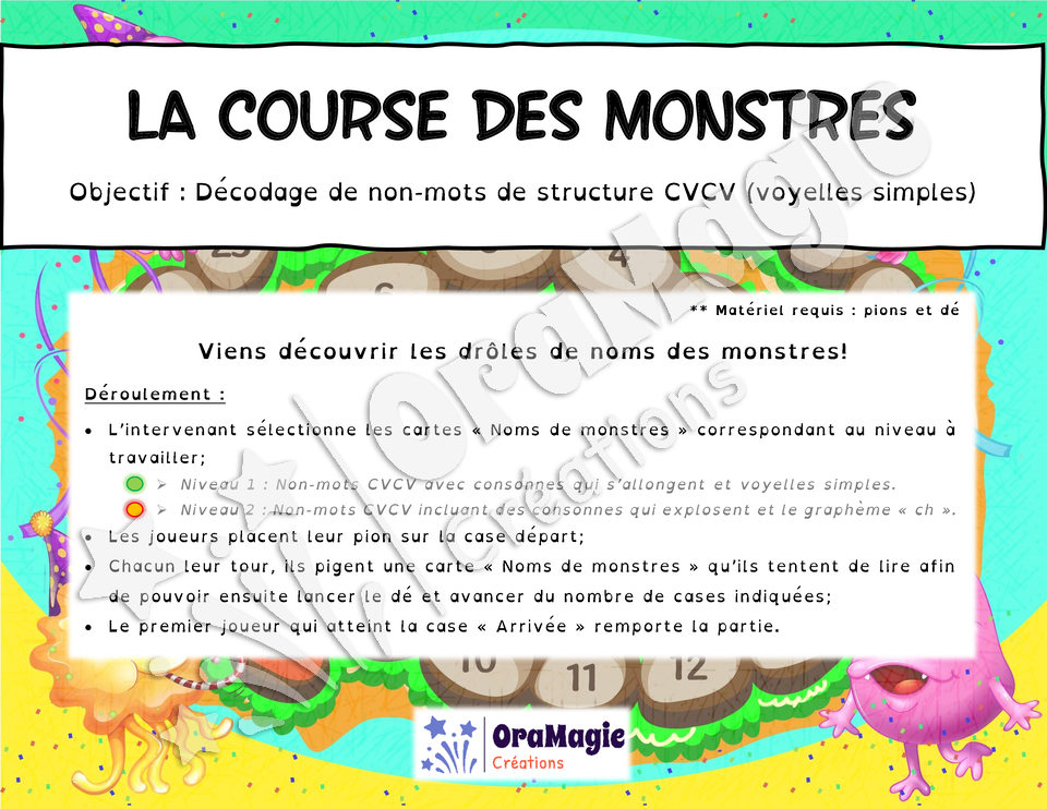 La course des monstres - Décodage CVCV voyelles simples.pdf