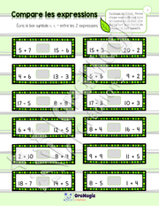 Compare les expressions - Atelier avec corrigé - 4e année.pdf