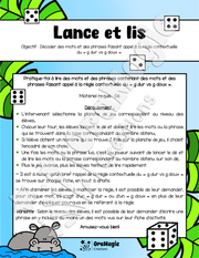 Lance et lis - Décodage de mot et de phrases - Thème jungle - Règle contextuelle du g dur vs g doux - Langage écrit.pdf