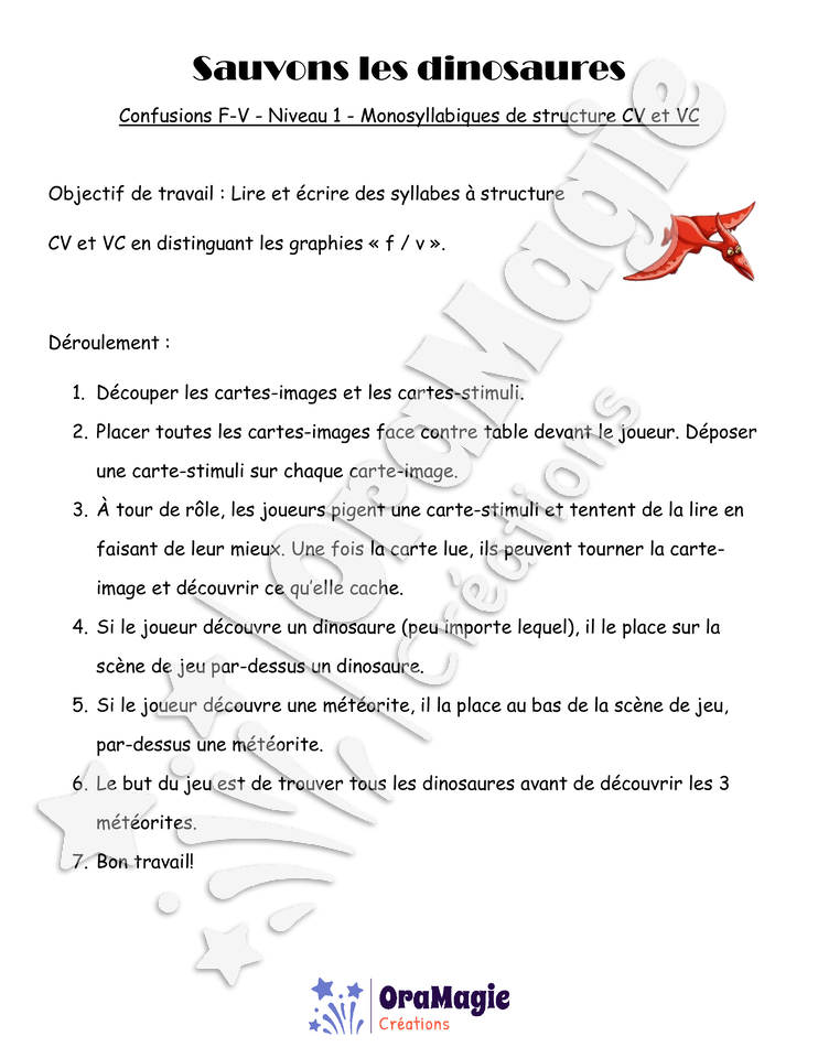 Confusions F-V - Sauvons les dinosaures_niveau 1.pdf