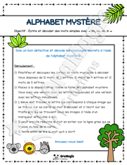 Alphabet mystère - Lecture et écriture de mots variés.pdf