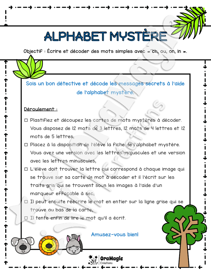 Alphabet mystère - Lecture et écriture de mots variés.pdf