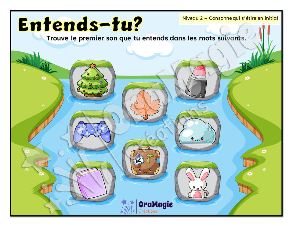Entends-tu - Identification du phonème initial de mots