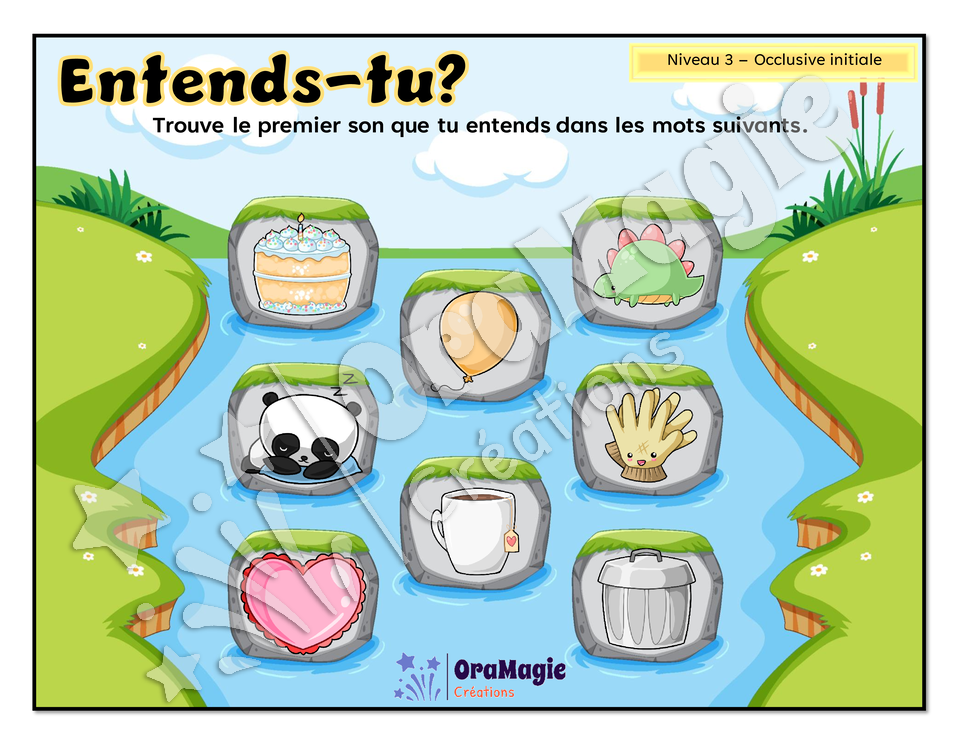 Entends-tu - Identification du phonème initial de mots