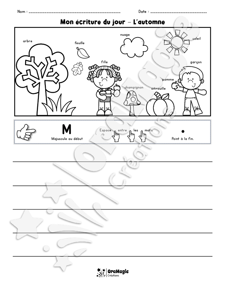 Mon écriture du jour - L'automne