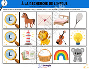 À la recherche de l’intrus - Identifier le son L dans des mots - Produit numérique