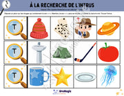 À la recherche de l’intrus - Identifier le son t dans des mots - Produit numérique