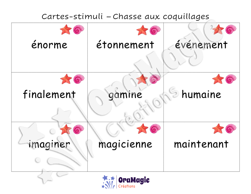 Confusions M-N - Niveau 5 - Chasse aux coquillages