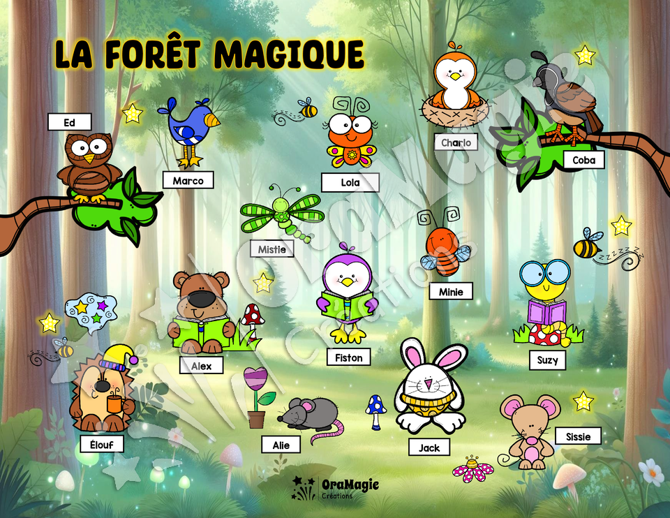 La forêt magique - Compréhension de lecture