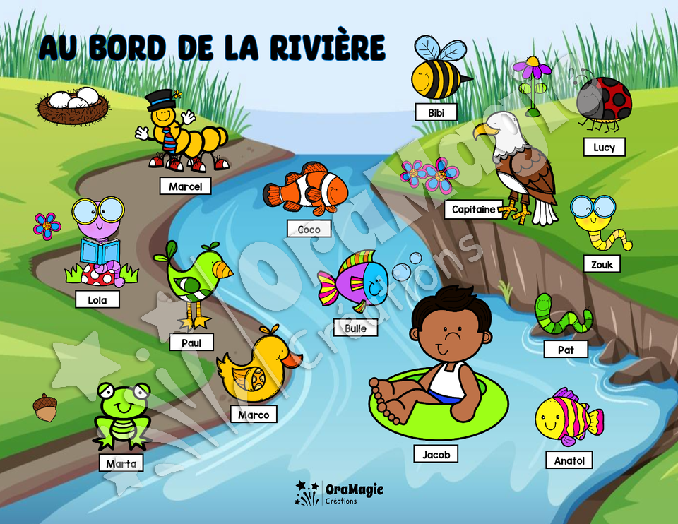 Au bord de la rivière - Compréhension de lecture