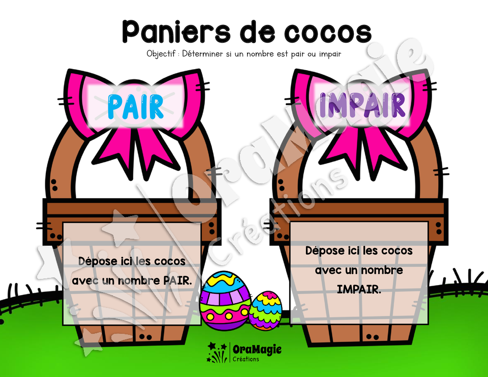 Paniers de cocos - Pair ou impair - 1-600