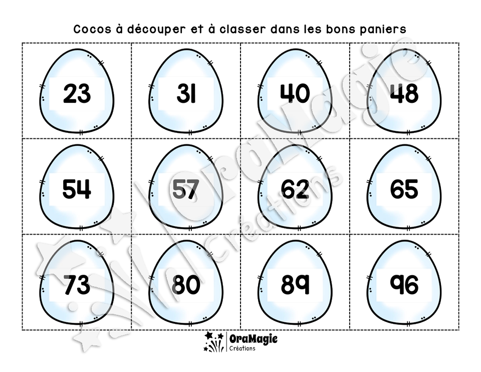 Paniers de cocos - Pair ou impair - 1-600