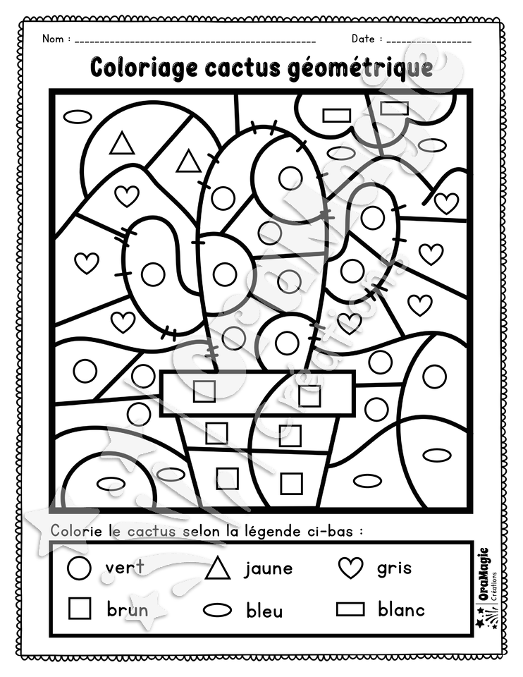 Coloriage cactus géométrique - Préscolaire 1re année - 2$.pdf