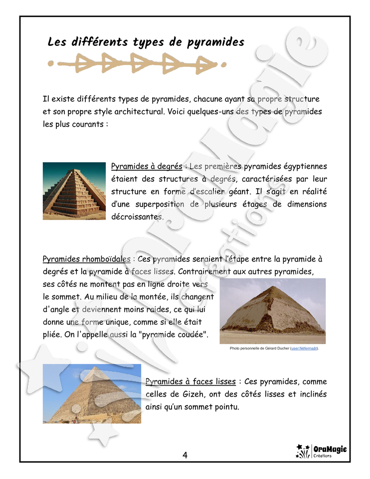 Découvrons les mystères des pyramides anciennes - Compréhension lecture 4e année