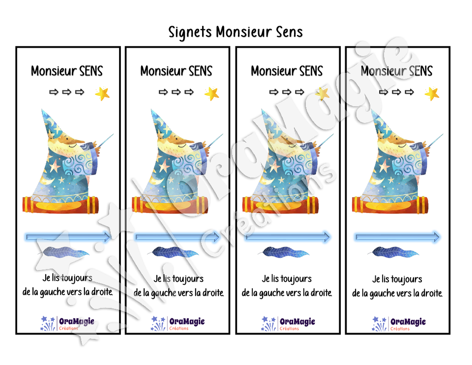 Monsieur sens - Affiche et signets