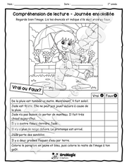 Compréhension de lecture - VRAI OU FAUX - Journée ensoleillée.pdf